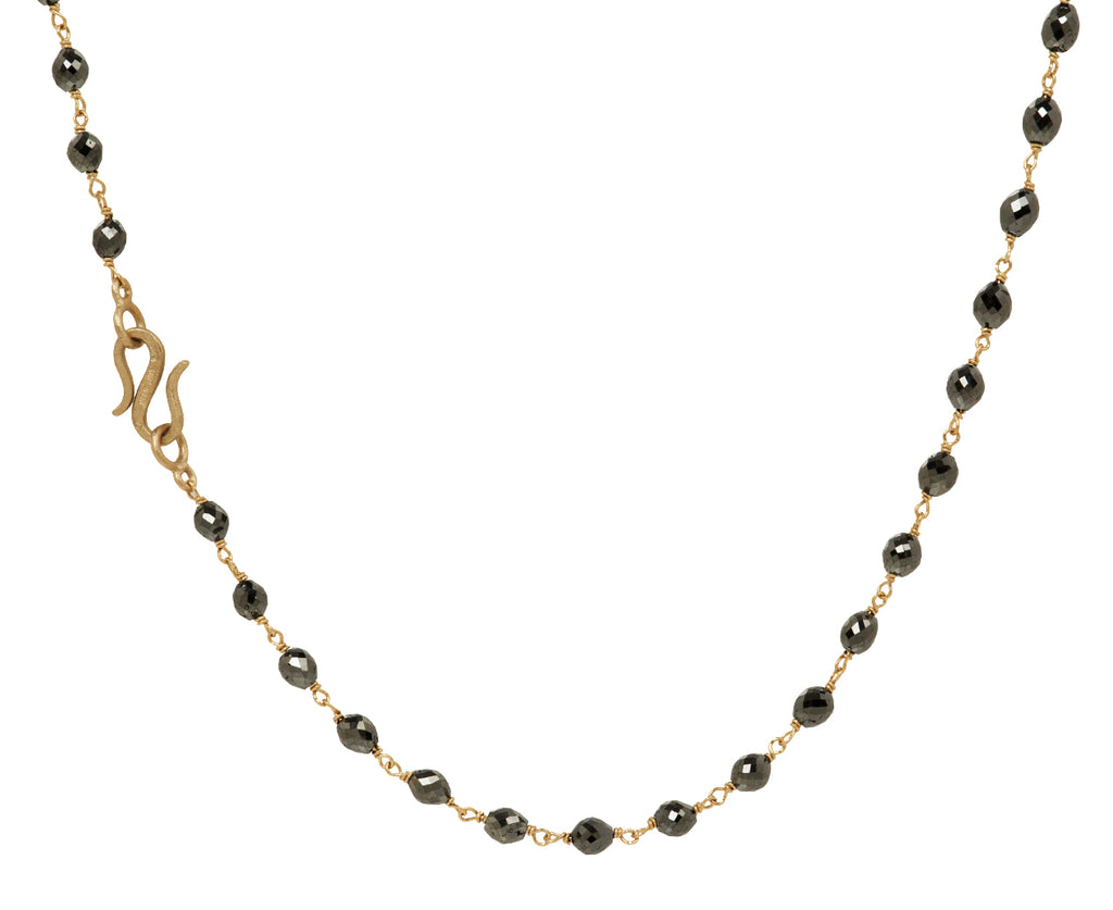 Black Diamond Rosary S Micro Necklace