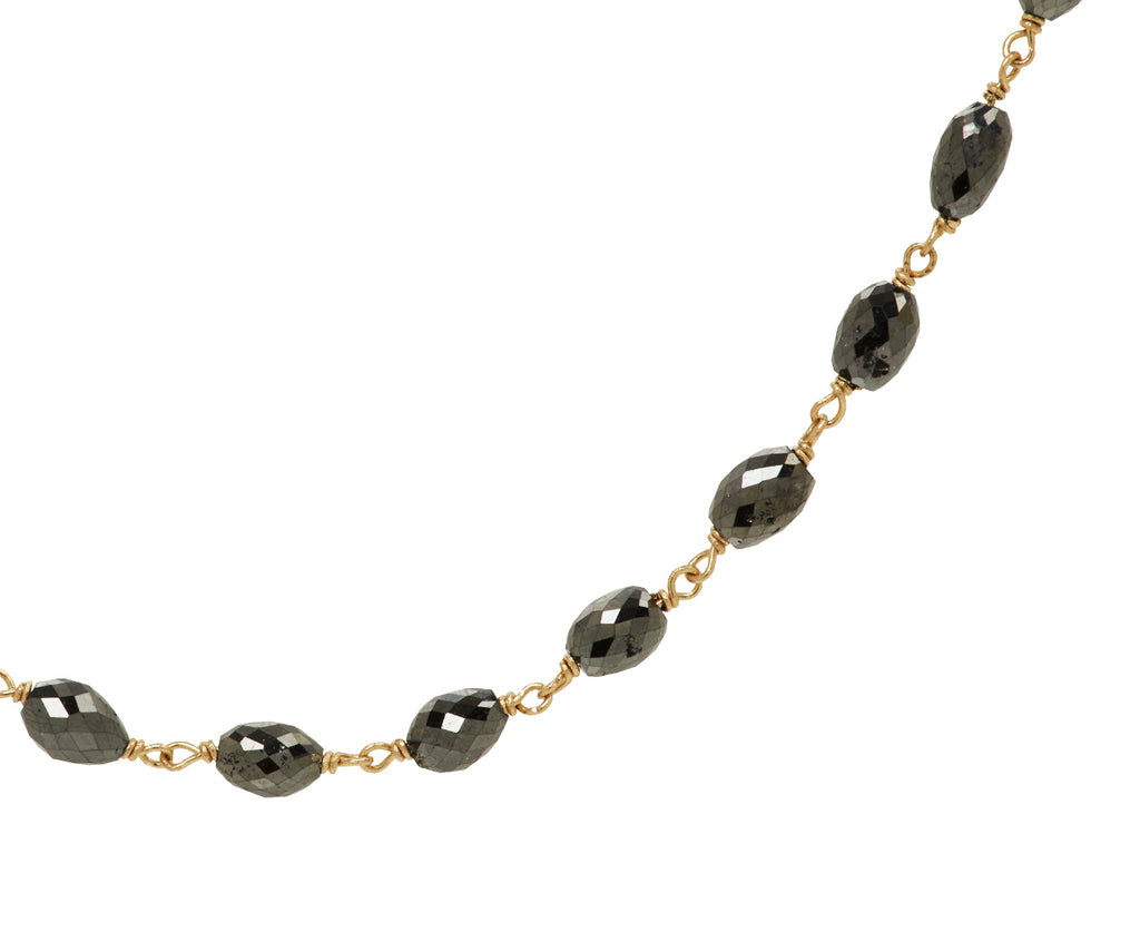 Black Diamond Rosary S Micro Necklace