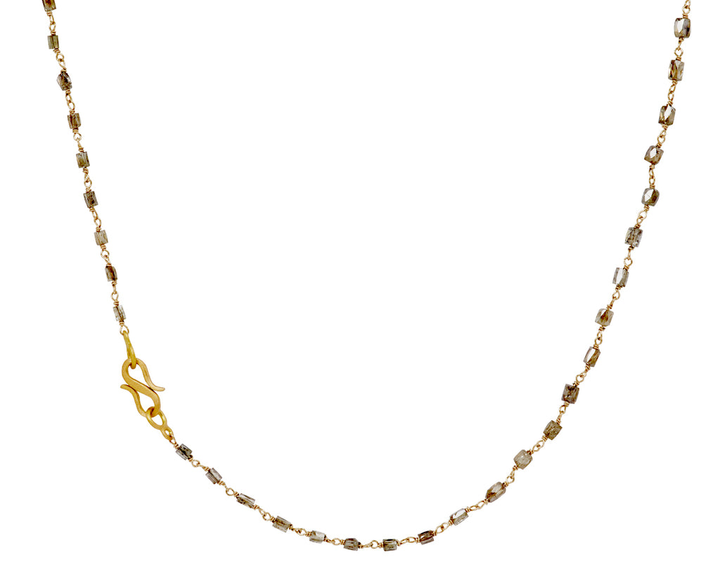 rosay s micro nk clasp yg 19k mixed link wg 18k whit cube degrade champagne dmds ct 9.20 - TWISTonline 