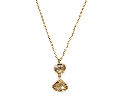 Champagne Diamond Double Gwyneth Necklace