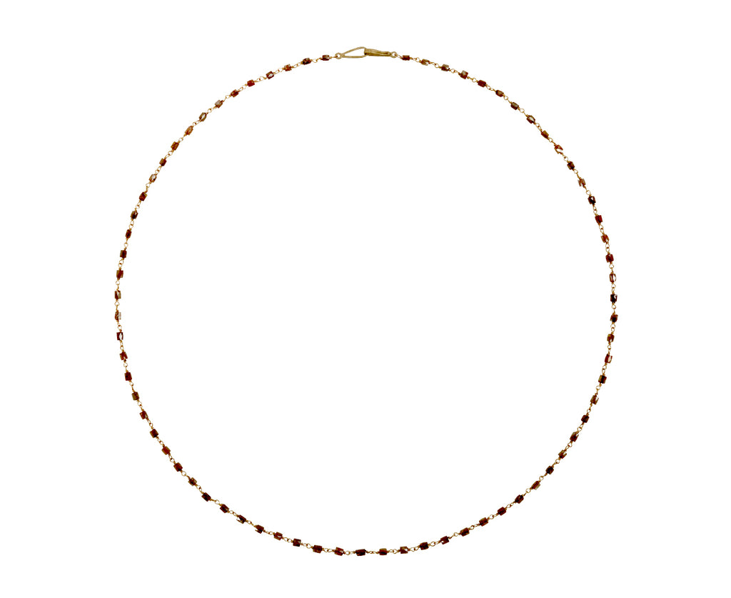 Brown Tube Diamond Rosary Flea Necklace - TWISTonline 