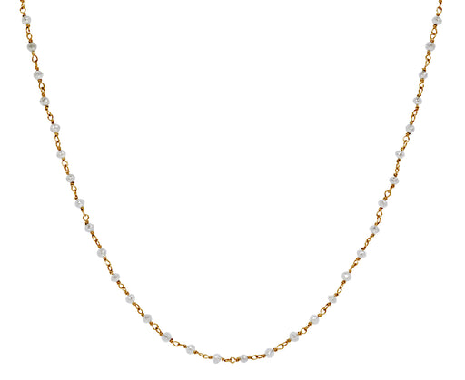 Raw Champagne Diamond Rosary Flea Necklace - TWISTonline 