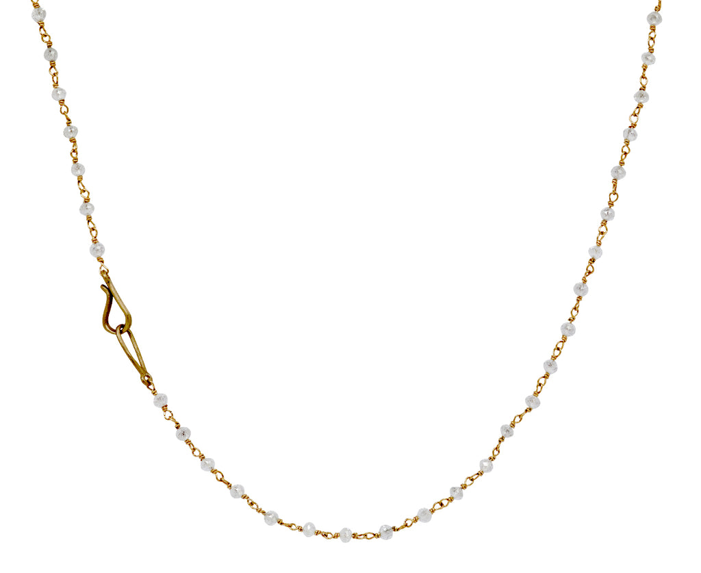 Raw Champagne Diamond Rosary Flea Necklace - TWISTonline 