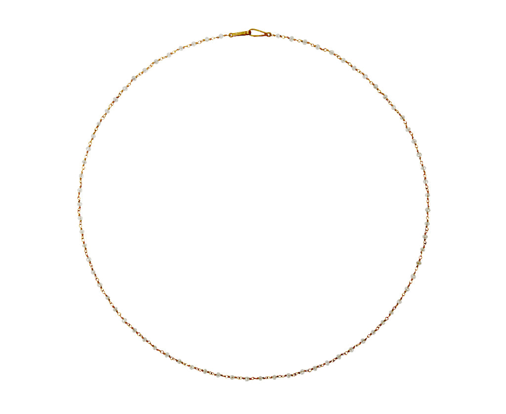Raw Champagne Diamond Rosary Flea Necklace - TWISTonline 