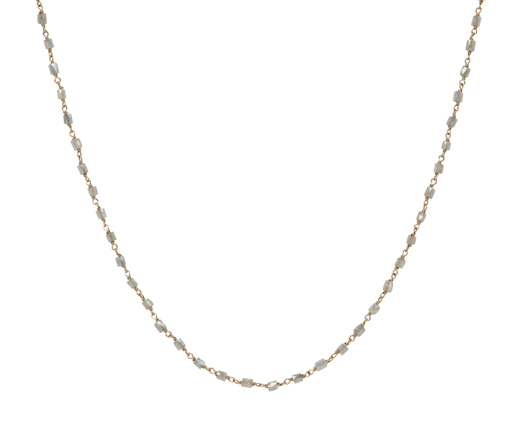 Ice Cube Diamond Rosary Flea Necklace