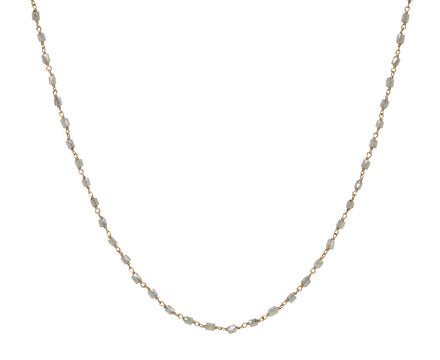 Ice Cube Diamond Rosary Flea Necklace