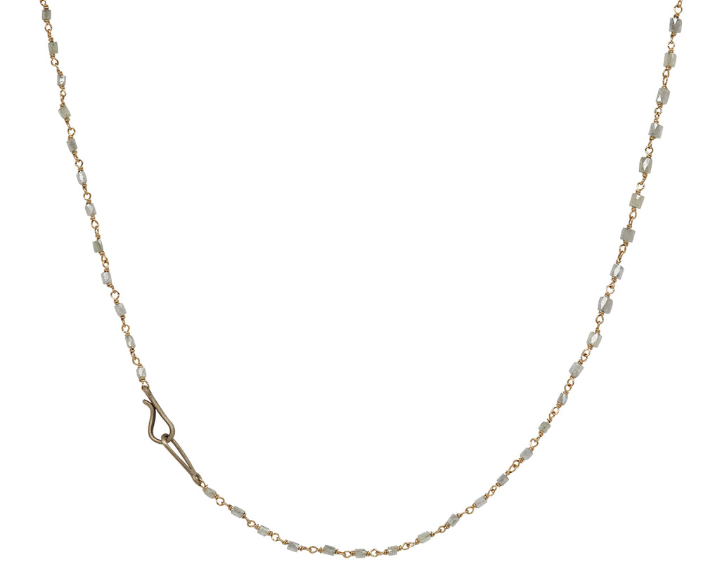 Ice Cube Diamond Rosary Flea Necklace
