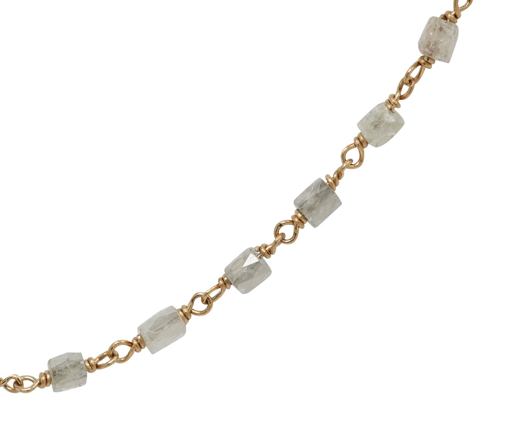 Ice Cube Diamond Rosary Flea Necklace