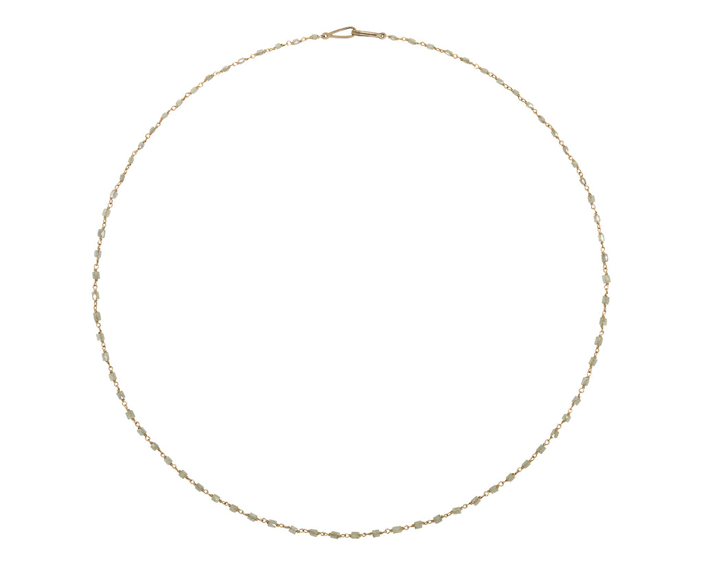 Ice Cube Diamond Rosary Flea Necklace