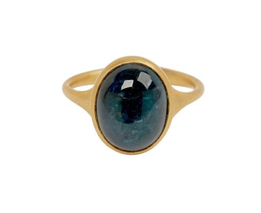 isla ring yg 18k blu apatite ct 7.09 - TWISTonline 