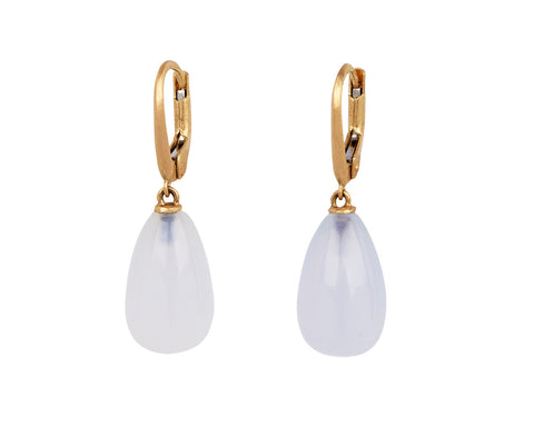 Anaconda Blue Chalcedony Candy Momo Earrings
