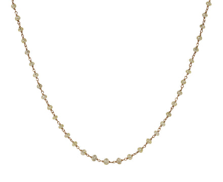 Anaconda Pale Yellow Diamond Leah Rosary S Necklace