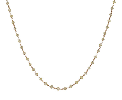 Anaconda Pale Yellow Diamond Leah Rosary S Necklace