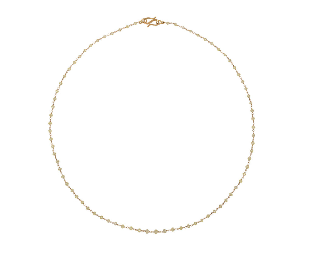 Anaconda Pale Yellow Diamond Leah Rosary S Necklace Full