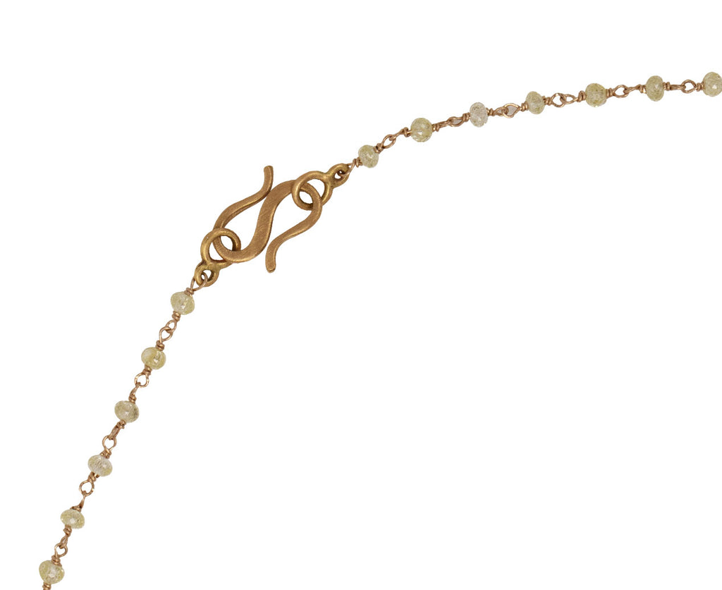 Pale Yellow Diamond Leah Rosary S Necklace
