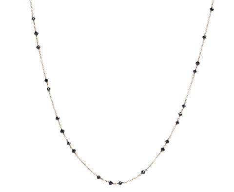 Black Diamond Glitter Necklace