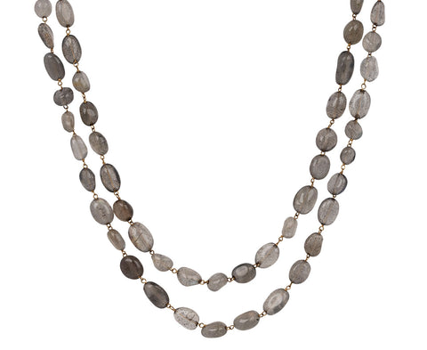 Anaconda Gray Labradorite Rosary S Paulette Necklace Twice