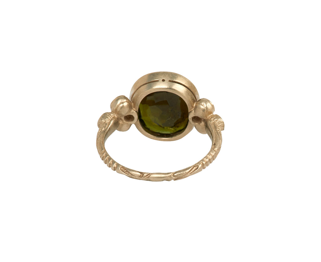 Green Tourmaline and Diamond Beautino Ring