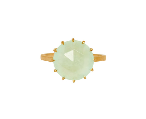 Prehnite Millegriffe Ring