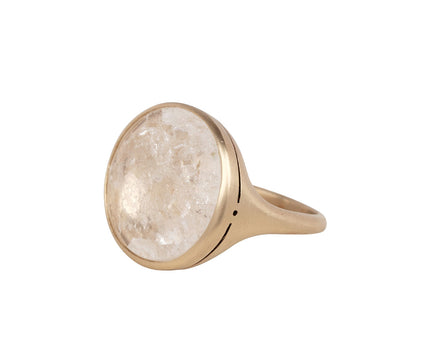 Anaconda Rock Crystal Blue Simple Ring Side View