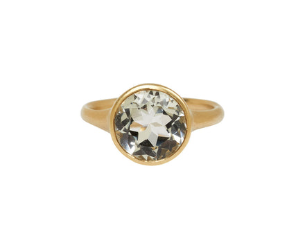 White Topaz Mau Ring