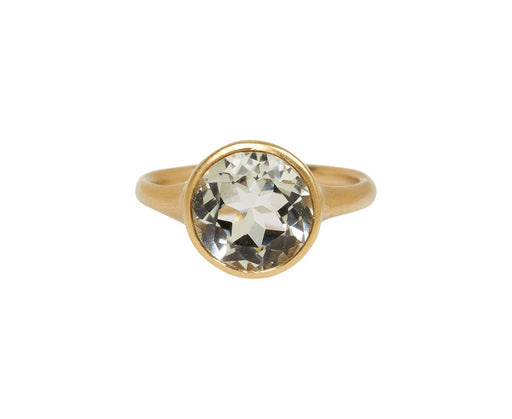 White Topaz Mau Ring