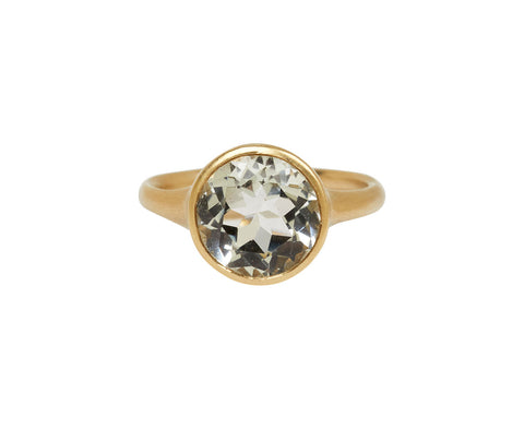 White Topaz Mau Ring