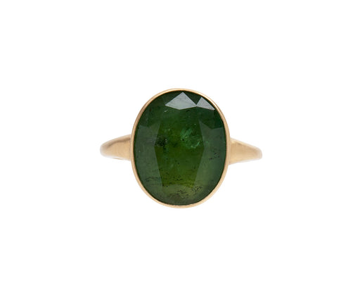 Green Tourmaline Beauty Alone Ring