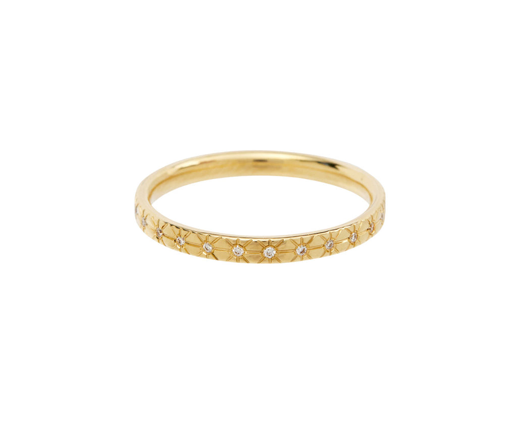Engraved Star Band