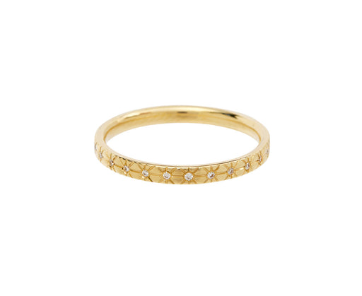 Engraved Star Band