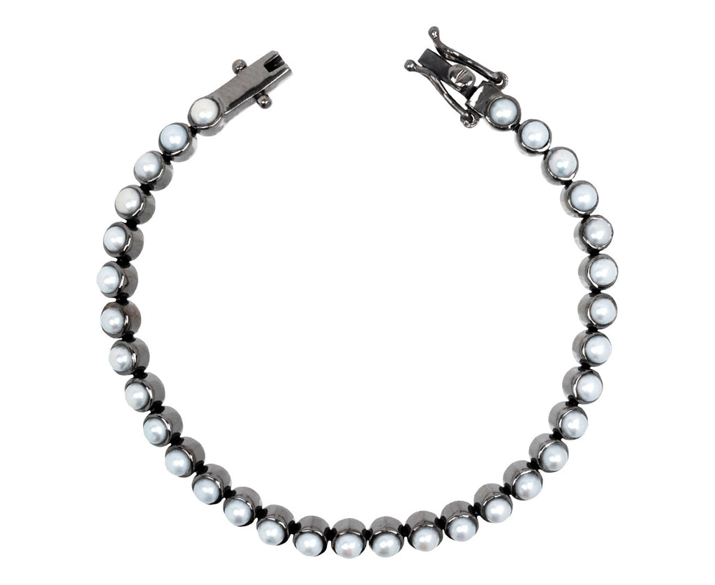 Nak Armstrong Nakard Pearl Cabochon Dot Tennis Bracelet - Closure