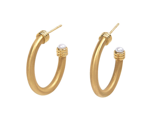 Large Open Grotto Hoop Earrings