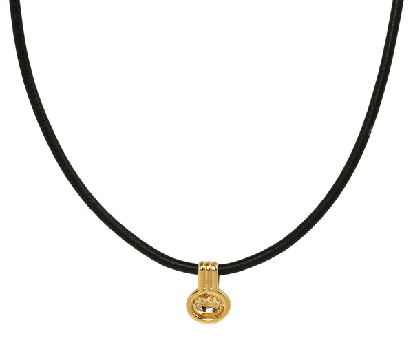 Beck Jewels Mini Pavé Diamond Scuba Necklace photo 3