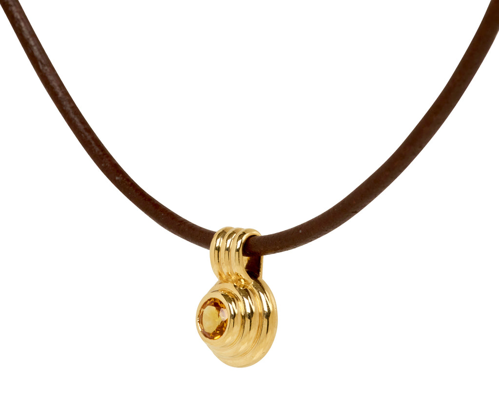 Citrine Ripple Choker Necklace