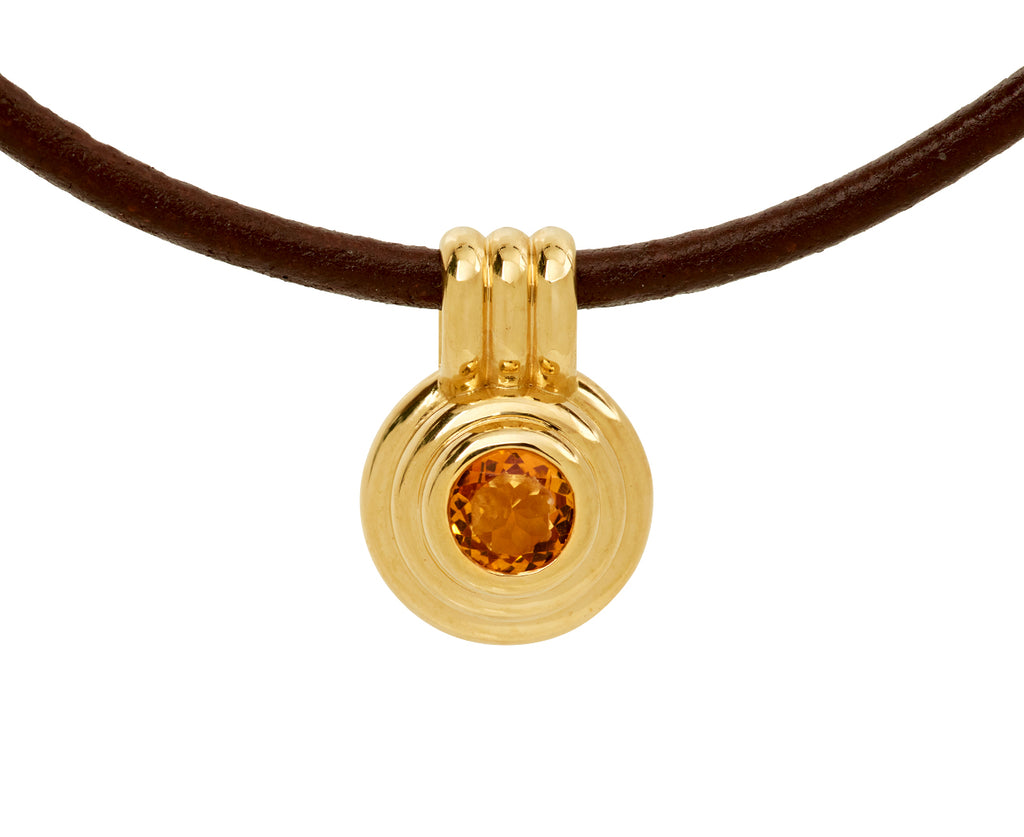Citrine Ripple Choker Necklace