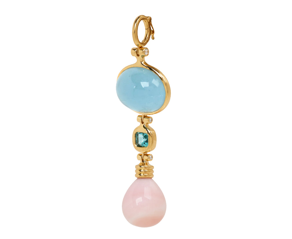 Aquamarine, Tourmaline and Opal Porto Pendant ONLY