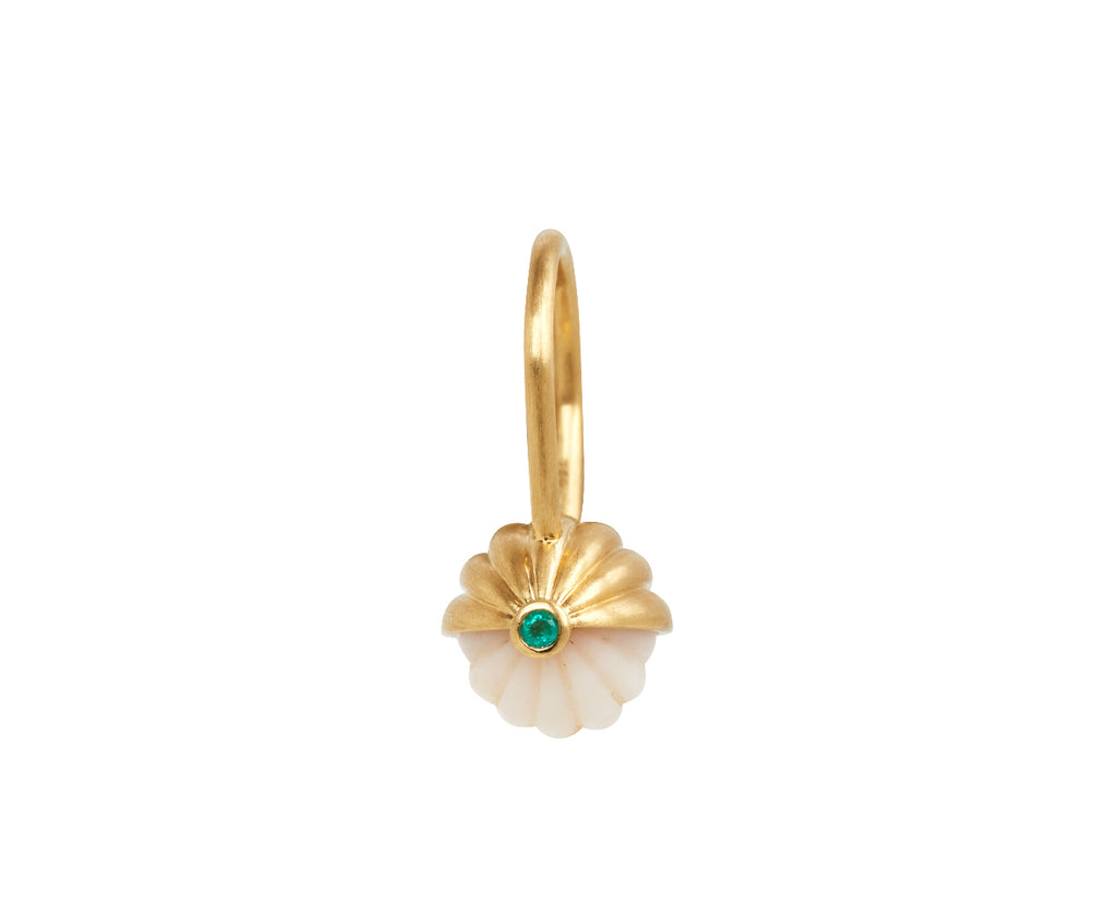 Medium Vintage Scalloped Coral Pendant ONLY