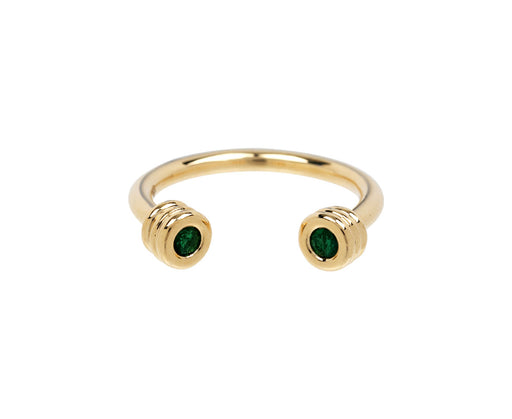 Emerald Open Grotto Ring