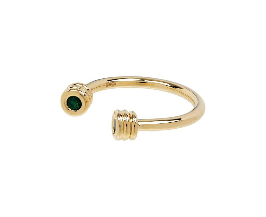 Emerald Open Grotto Ring