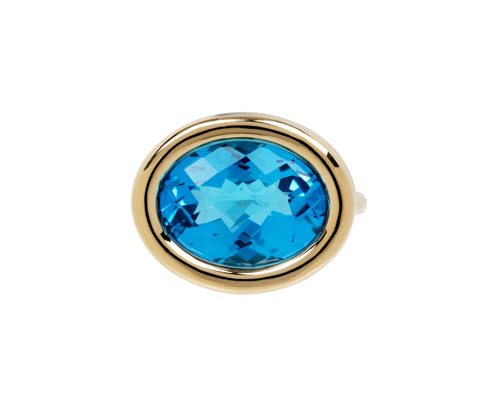 Blue Topaz Scuba Ring