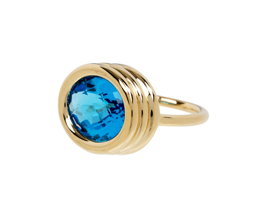 Blue Topaz Scuba Ring