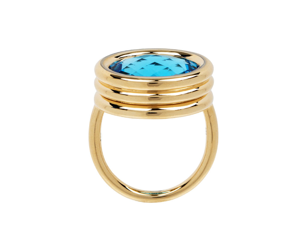 Blue Topaz Scuba Ring