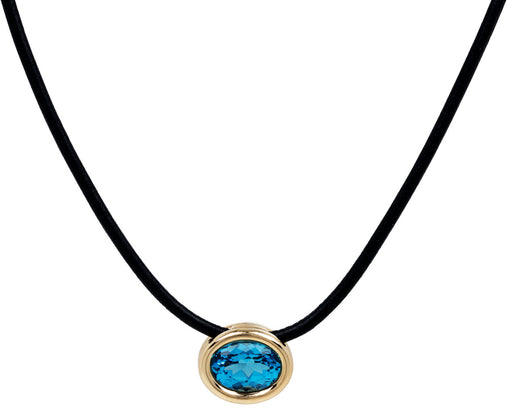 Blue Topaz Scuba Necklace