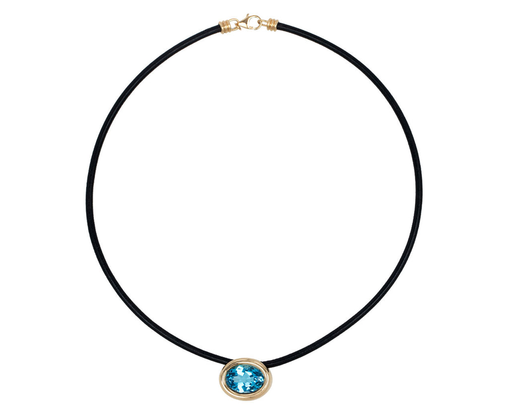 Blue Topaz Scuba Necklace