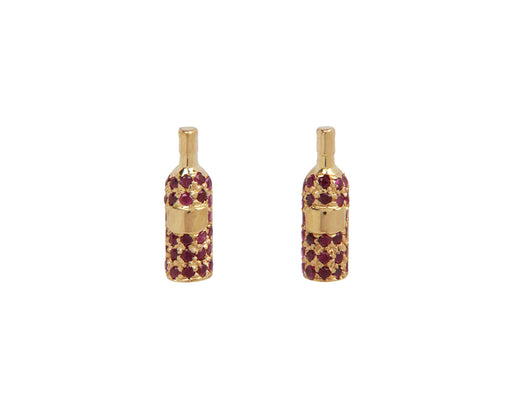 Wine Bottle Stud Earrings