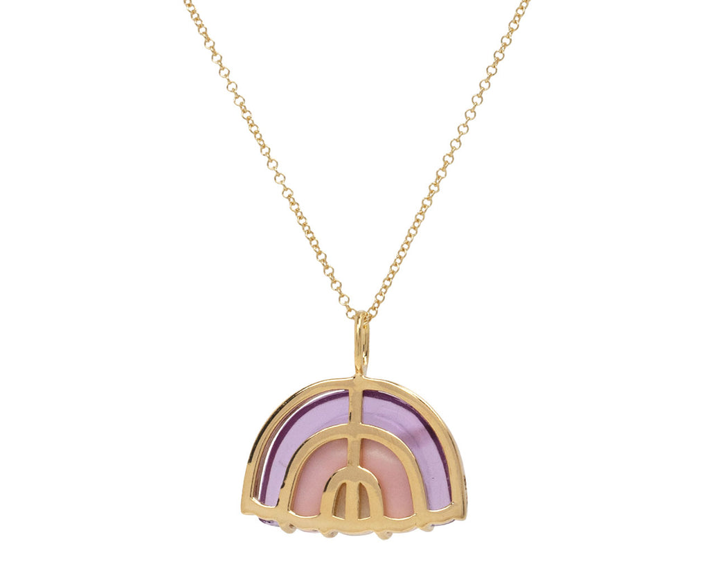 Amethyst, Pink Opal and Moonstone Marianne Necklace