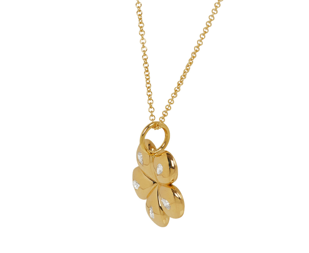 Mini Petal Flower Pendant Necklace