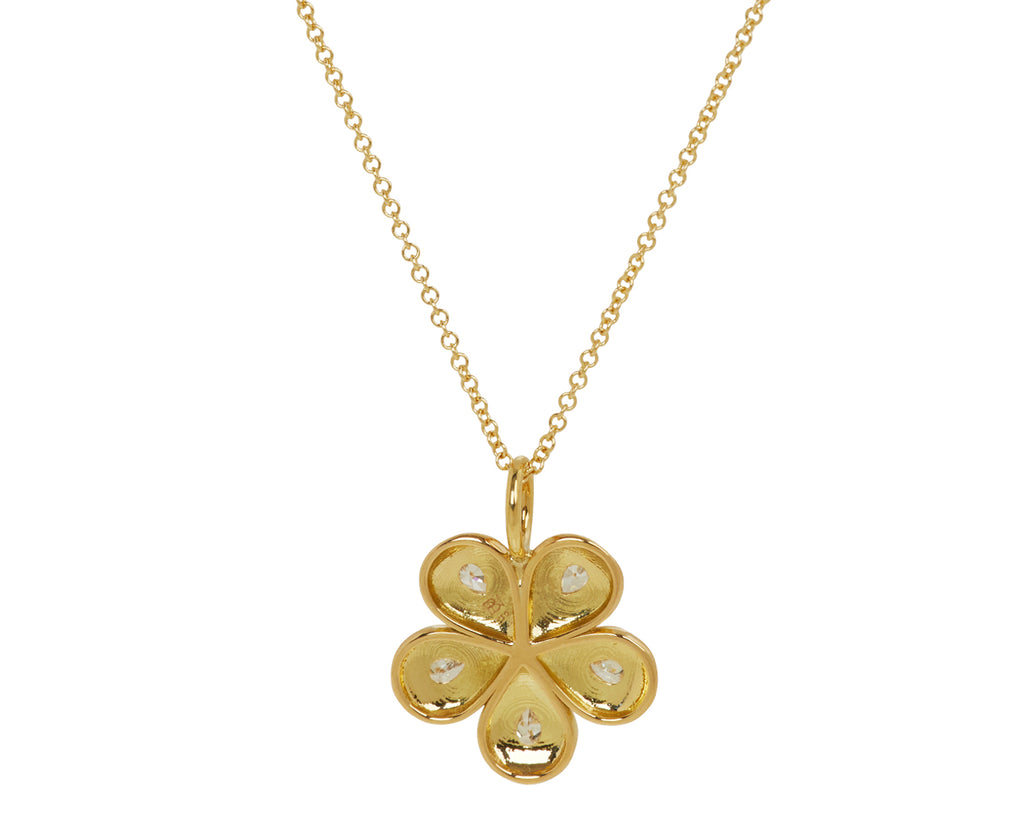 Mini Petal Flower Pendant Necklace
