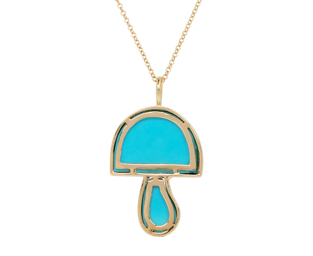 Turquoise Mini Mushroom Necklace