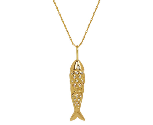 Medium Fish Pendant Necklace